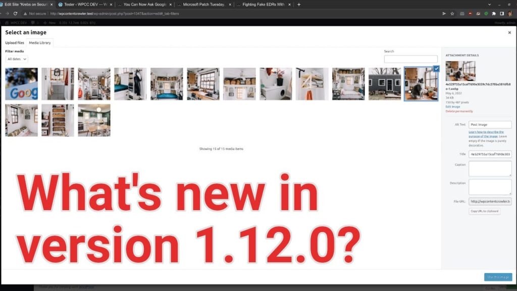What is new in version 1.12.0 – WP Content Crawler